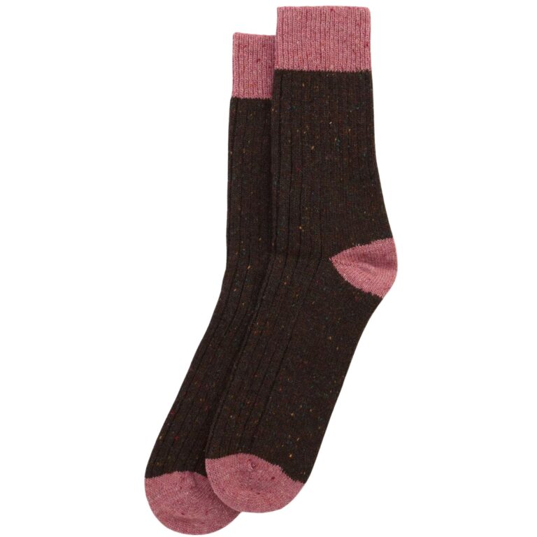 Barbour Houghton Socks - Earth Pink