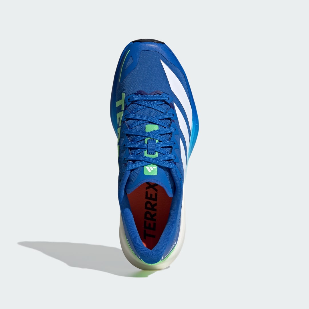 adidas Terrex Agravic 4 Trail Running Shoes Blue / Cloud White / Lime Burst - Image 2