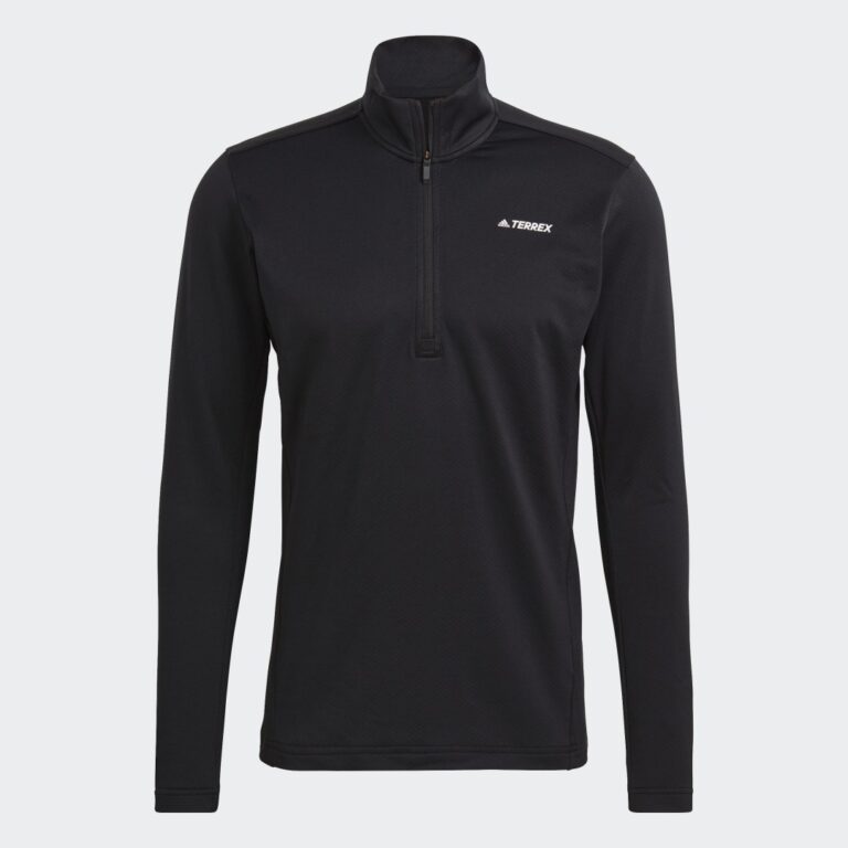 adidas Terrex Everyhike Half-Zip Fleece Jacket Black
