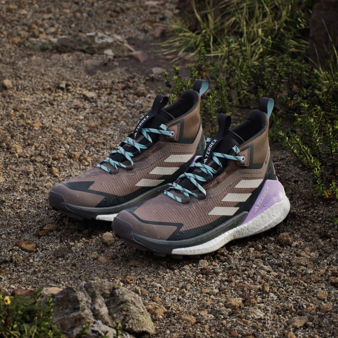 adidas Terrex Free Hiker 2.0 Gore-Tex Hiking Shoes Trace Brown / Beige / Carbon - Image 4