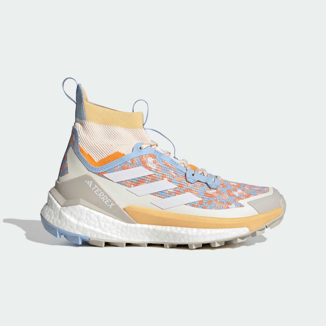 adidas Terrex Free Hiker 2.0 Hiking Shoes Glow Blue / Cloud White / Pure Tangerine