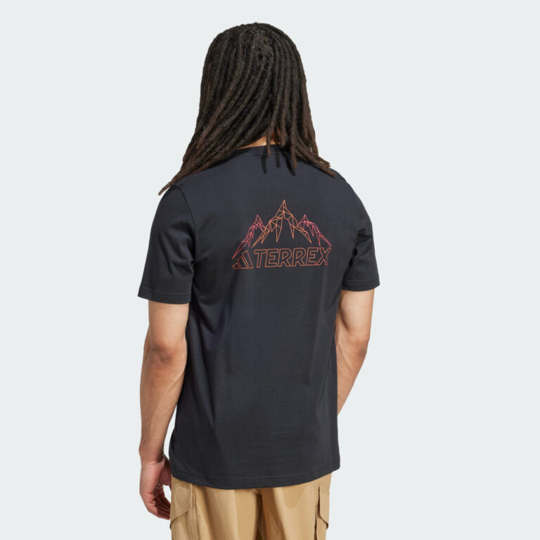 adidas Terrex Graphic T-Shirt Black / Semi Impact Orange