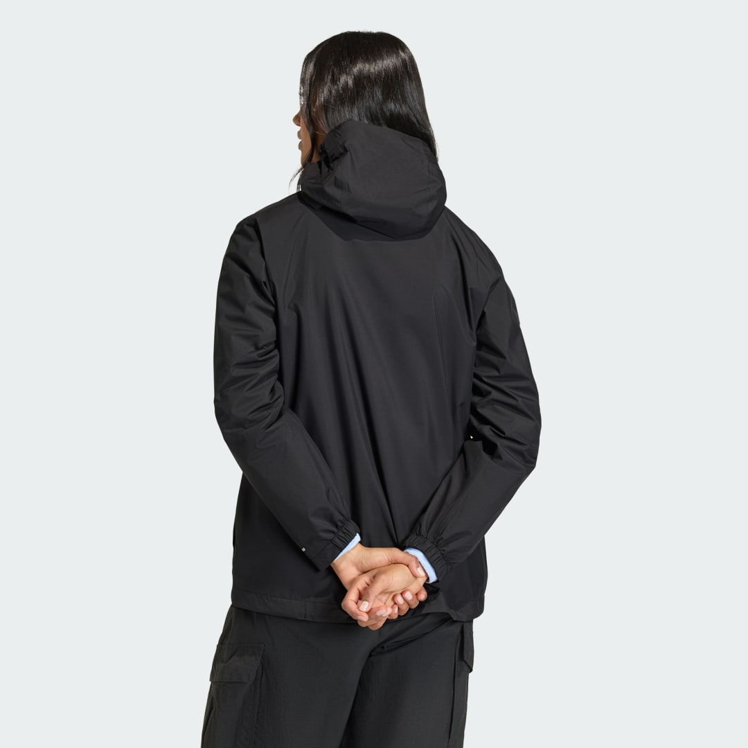 adidas Terrex Multi 2.5 Layer CLIMAPROOF Rain Jacket Black - Image 2