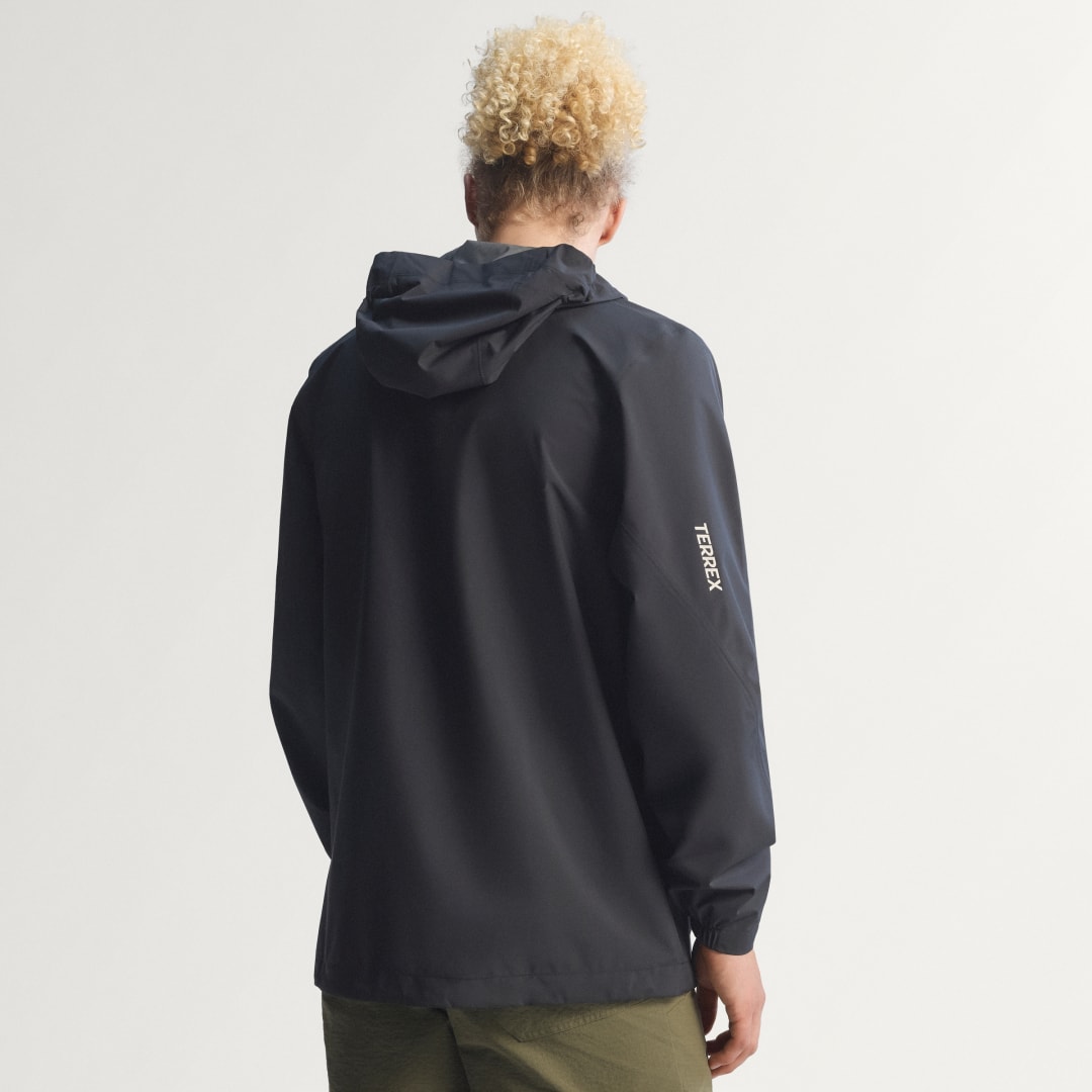 adidas Terrex Multi 2.5 Layer CLIMAPROOF Rain Jacket Black - Image 2