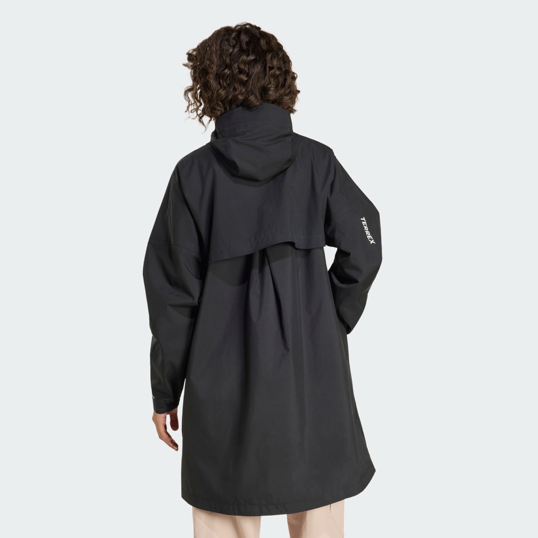 adidas Terrex Multi 2 Layer CLIMAPROOF Rain Parka Jacket Black - Image 2