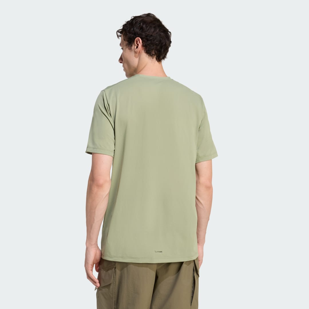 adidas Terrex Multi Climacool Logo Tech T-Shirt Tent Green - Image 2