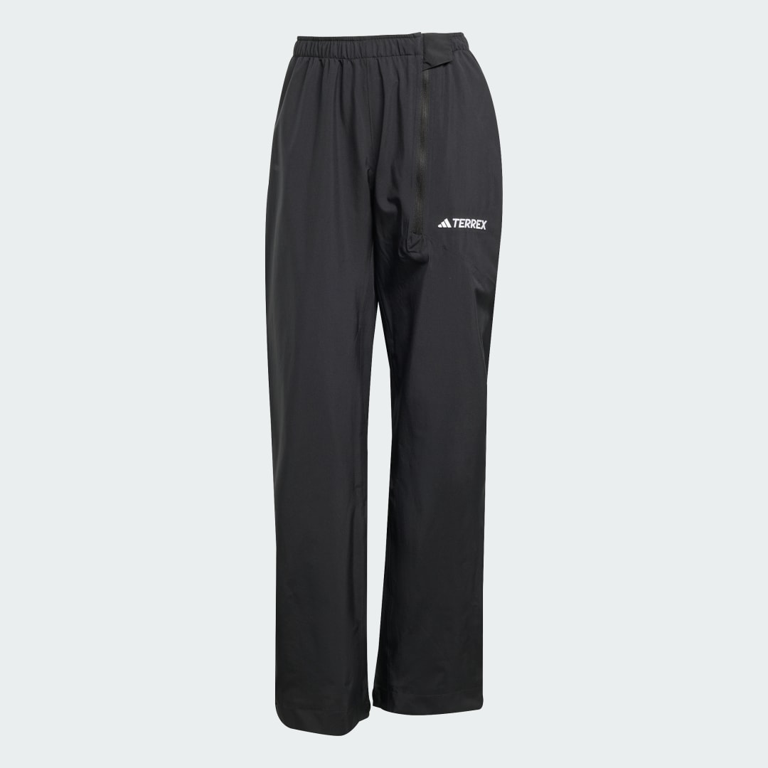 adidas Terrex Multi Climaproof Two-Layer Rain Tracksuit Bottoms Black - Image 4