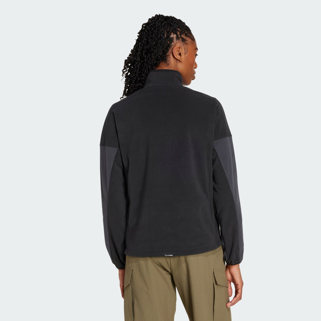 adidas Terrex Multi Climawarm Fleece Anorak Black / Carbon - Image 2