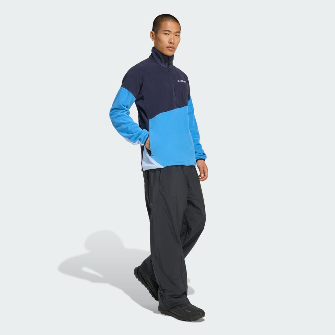 adidas Terrex Multi Climawarm Fleece Anorak Legend Ink / Ray Blue - Image 3