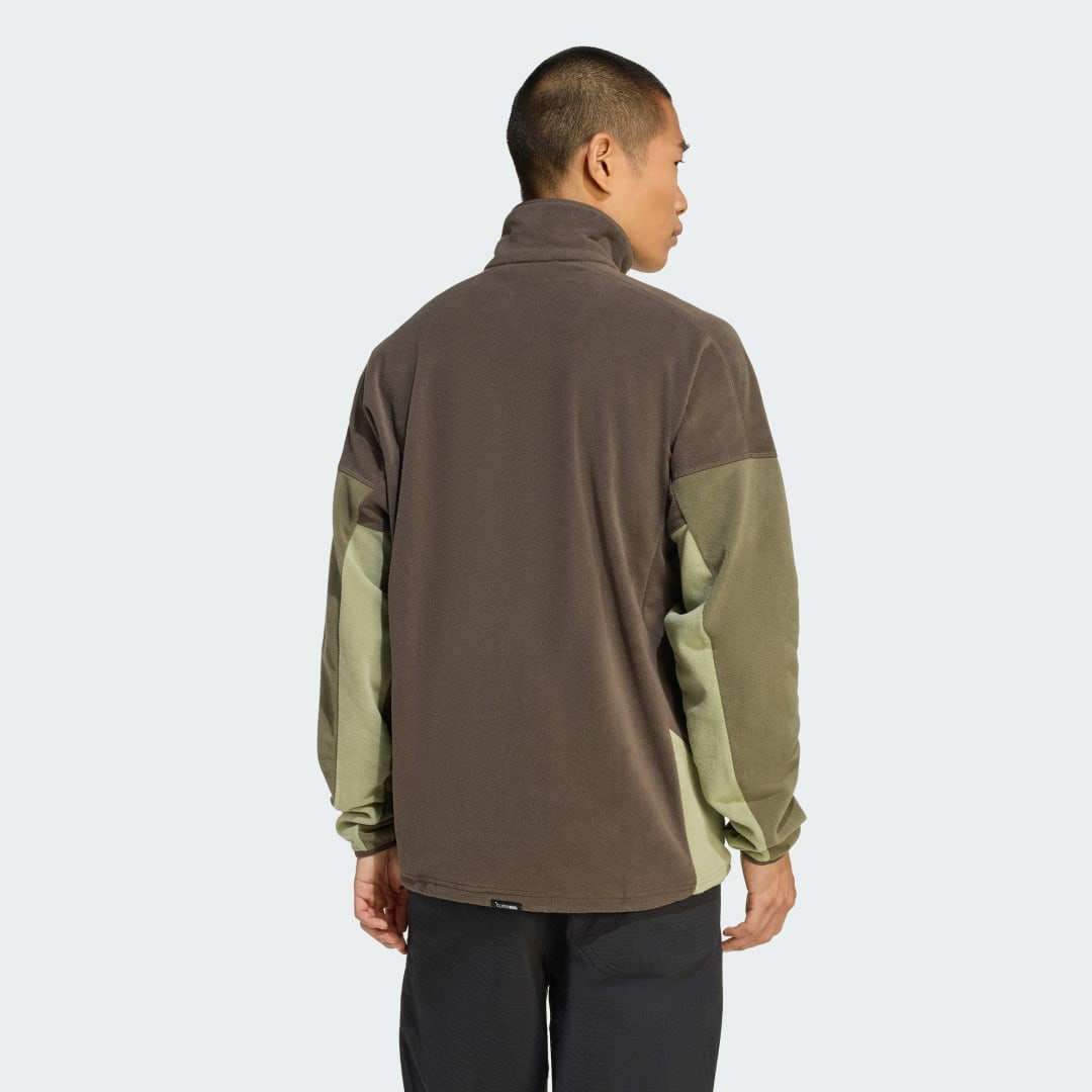 adidas Terrex Multi Climawarm Fleece Anorak Shadow Olive / Olive Strata - Image 2