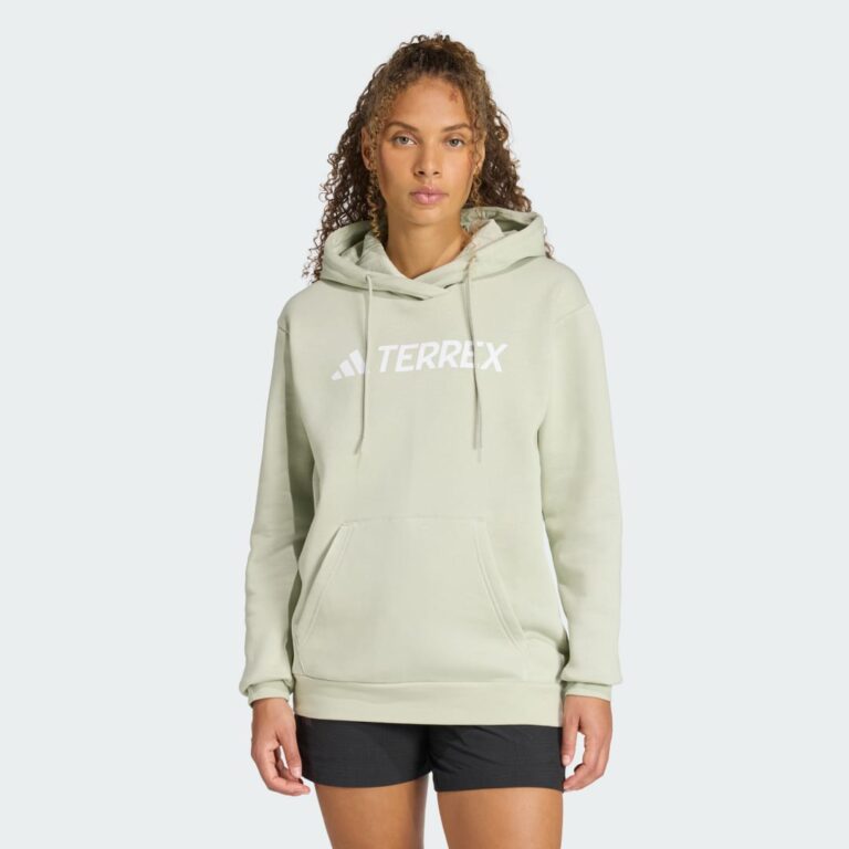 adidas Terrex Multi Large Logo Hoodie Halo Green
