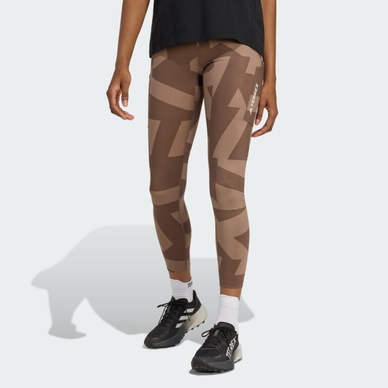 adidas Terrex Multi Leggings Printed Trace Brown / Earth Strata