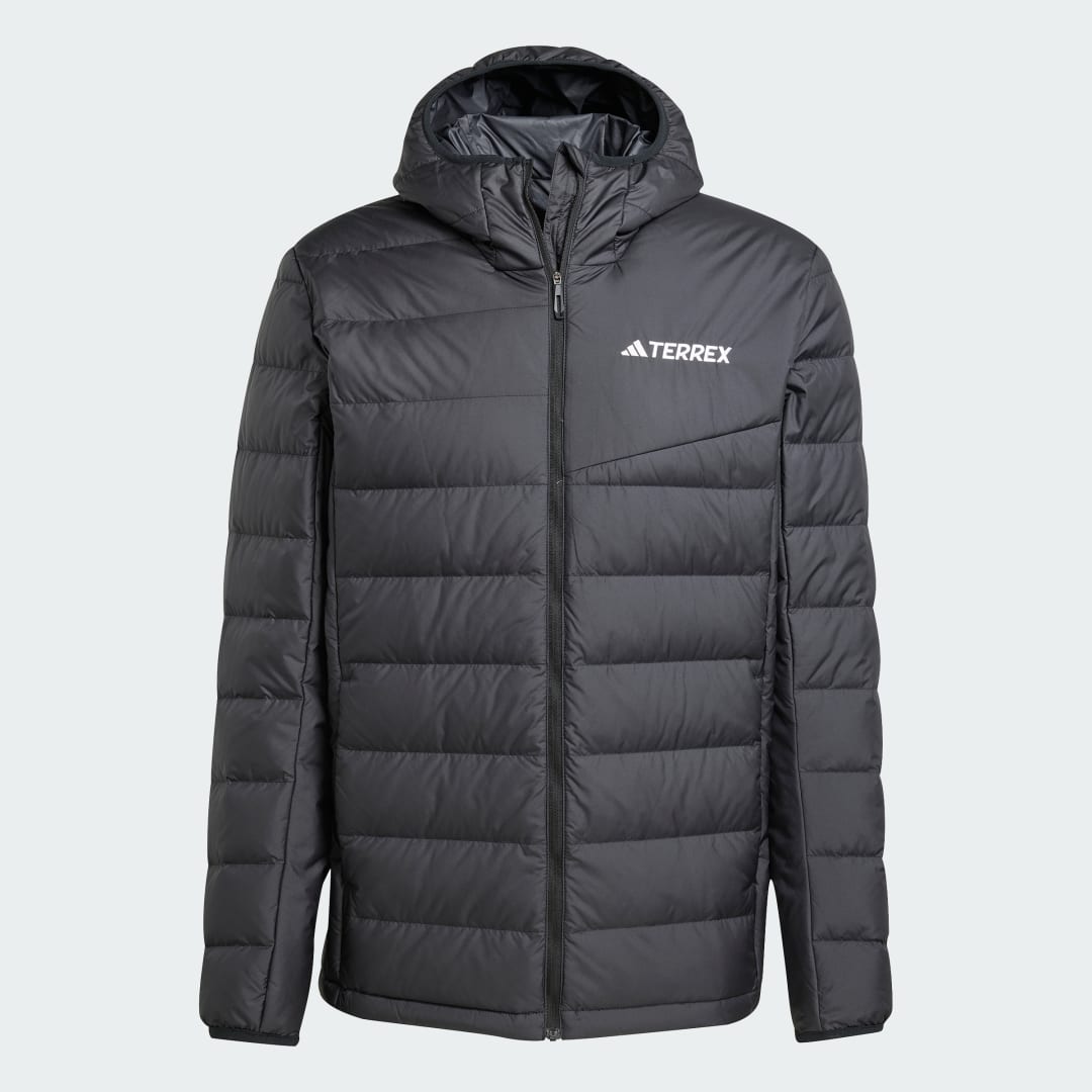 adidas Terrex Multi Light Down CLIMAWARM Hooded Jacket Black - Image 4