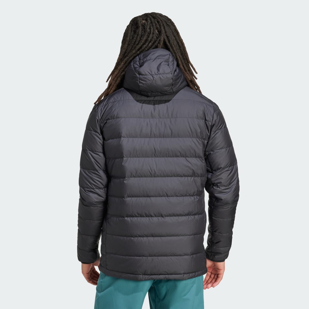 adidas Terrex Multi Light Down CLIMAWARM Hooded Jacket Black - Image 2