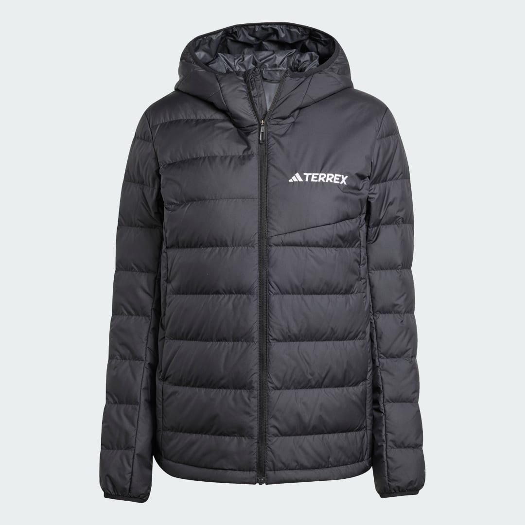adidas Terrex Multi Light Down CLIMAWARM Hooded Jacket Black - Image 4