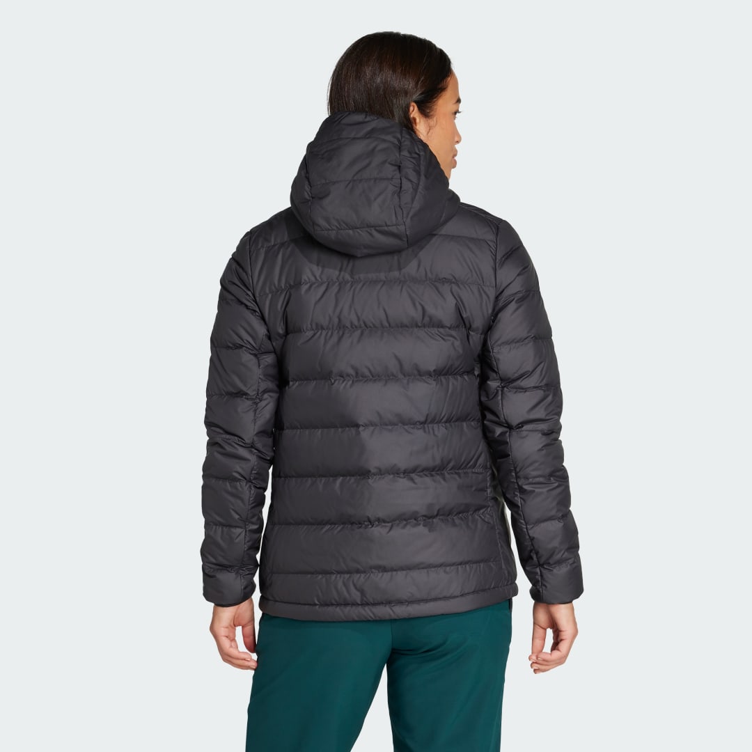 adidas Terrex Multi Light Down CLIMAWARM Hooded Jacket Black - Image 2