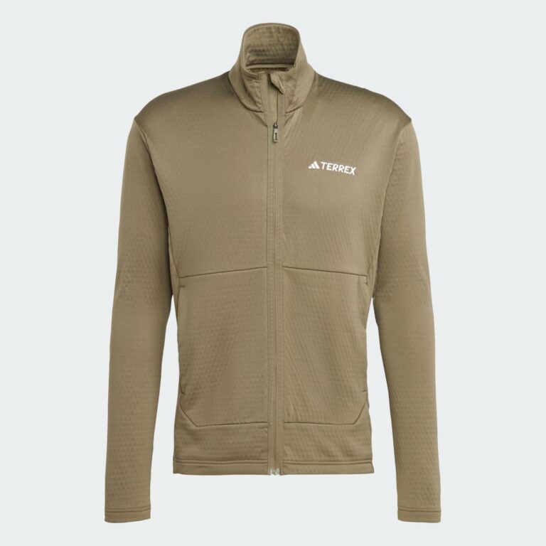 adidas Terrex Multi Light Fleece Full-Zip Jacket Olive Strata