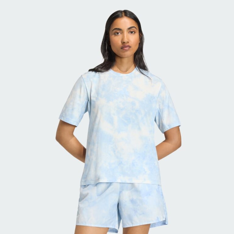 adidas Terrex Multi Spray Dye T-Shirt White / Glow Blue