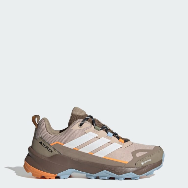 adidas Terrex Skychaser AX5 GORE-TEX Hiking Shoes Wonder Taupe / Off White / Glow Blue