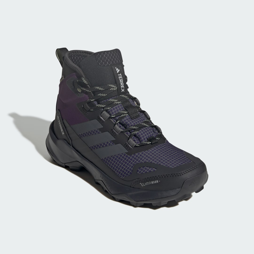 adidas Terrex Skychaser AX5 Mid GORE-TEX CLIMAWARM+ Hiking Shoes Aurora Plum / Grey Six / Tent Green - Image 4