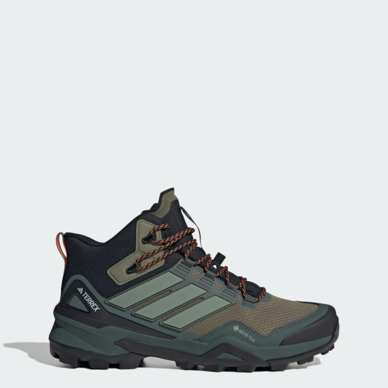 adidas Terrex Skychaser Mid GORE-TEX Hiking Shoes Olive Strata / Silver Green / Core Black