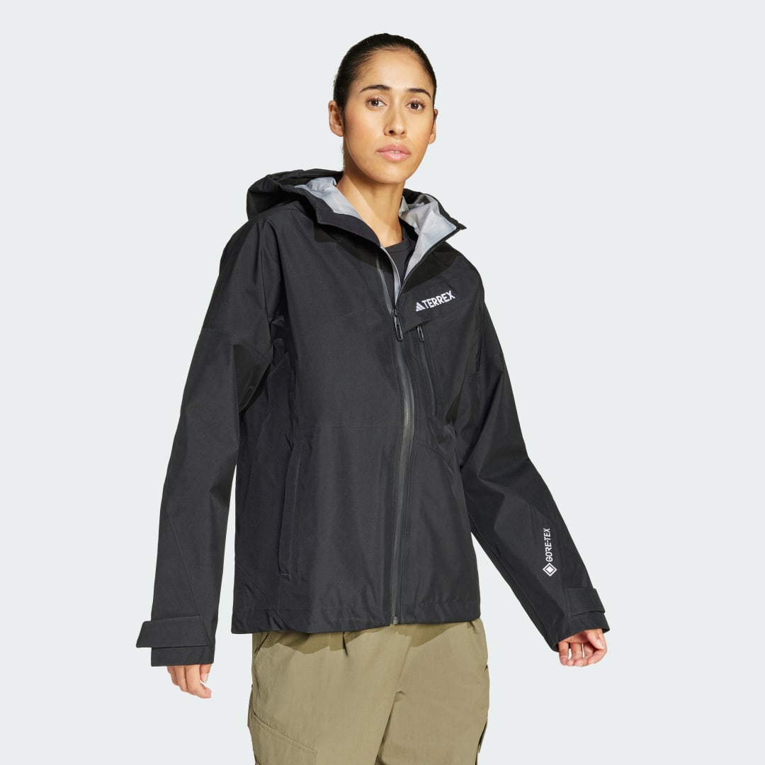 adidas Terrex Techrock 3L GORE-TEX Performance Jacket Black - Image 3