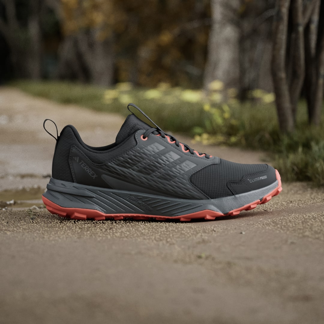adidas Terrex Tracefinder 2 CLIMAPROOF Trail Running Shoes Core Black / Core Black / Semi Impact Orange - Image 2
