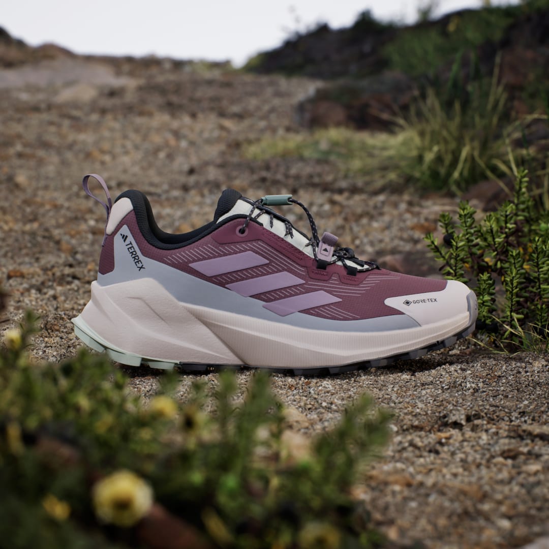 adidas Terrex Trailmaker 2 GORE-TEX Speed Lace Hiking Shoes Burgundy / Preloved Fig / Grey Two - Image 2