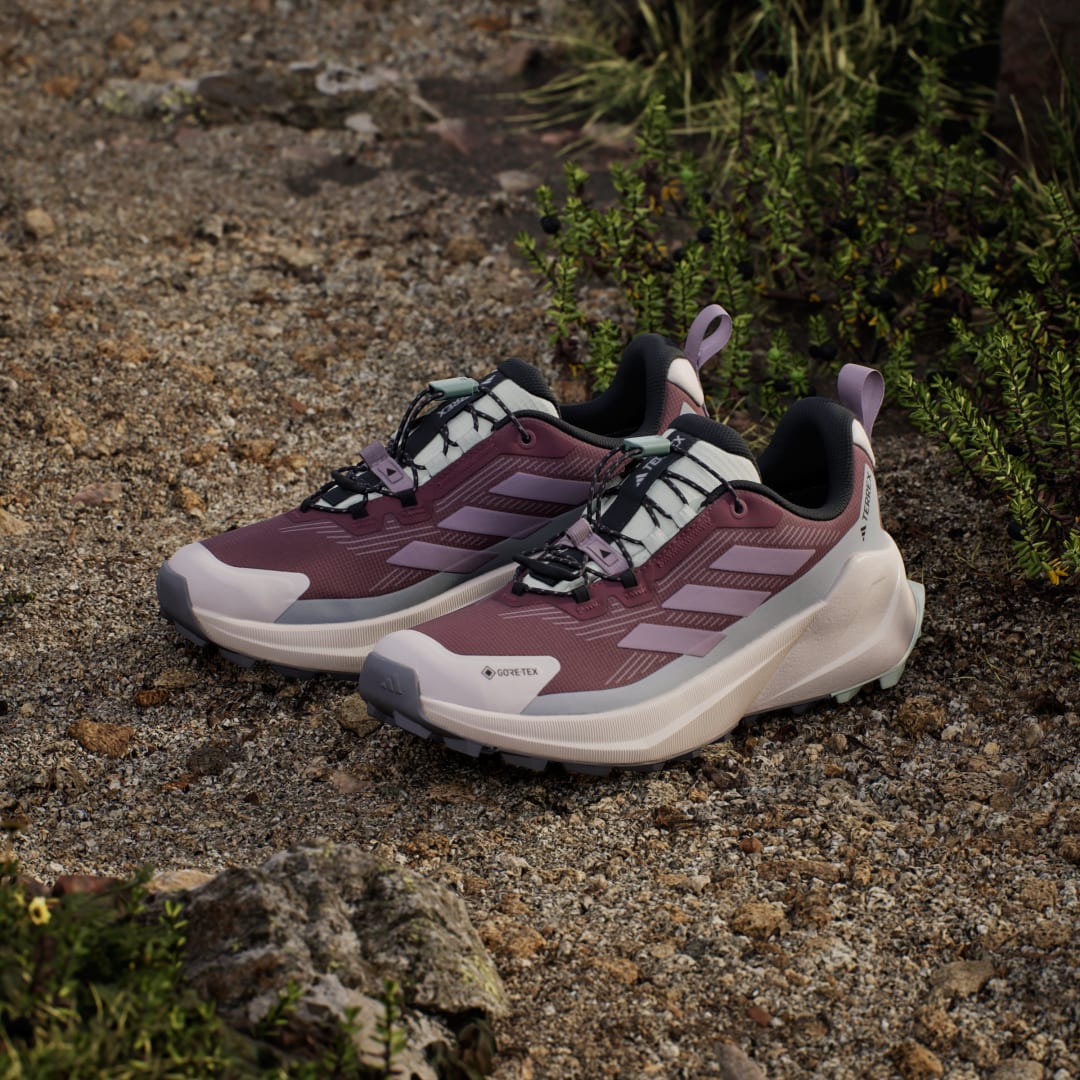 adidas Terrex Trailmaker 2 GORE-TEX Speed Lace Hiking Shoes Burgundy / Preloved Fig / Grey Two - Image 4