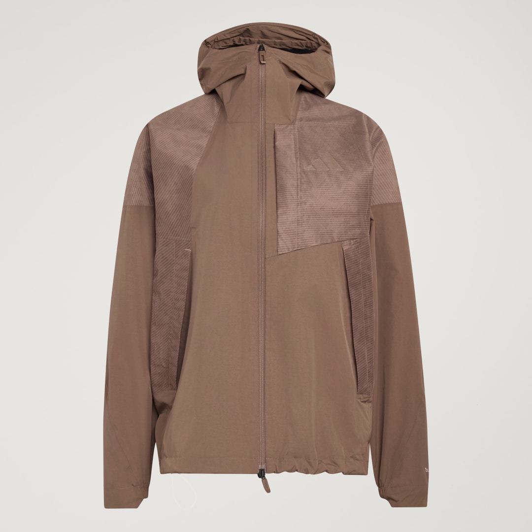 adidas Terrex Xperior 2.5 Layer Hybrid PRIMEKNIT CLIMAPROOF Jacket Trace Brown - Image 4