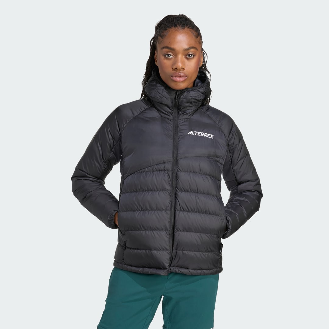 adidas Terrex Xperior CLIMAWARM+ Down Hooded Jacket Black