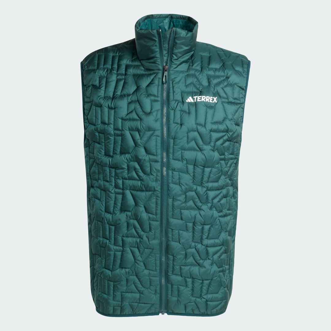 adidas Terrex Xperior CLIMAWARM+ PrimaLoft® Loose Fill Hybrid Vest Aurora Ivy - Image 4