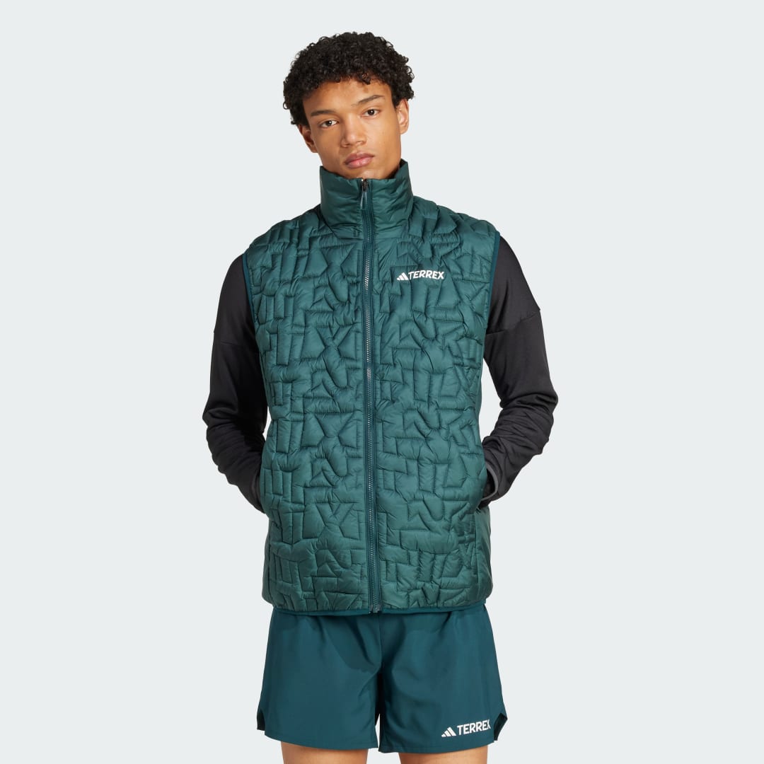adidas Terrex Xperior CLIMAWARM+ PrimaLoft® Loose Fill Hybrid Vest Aurora Ivy