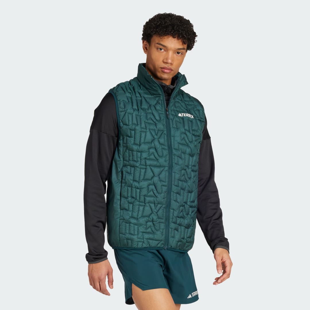 adidas Terrex Xperior CLIMAWARM+ PrimaLoft® Loose Fill Hybrid Vest Aurora Ivy - Image 3