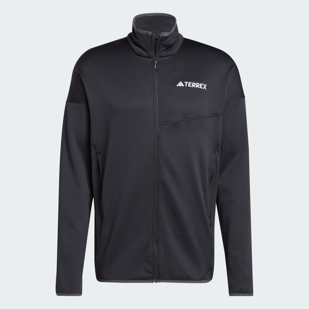 adidas Terrex Xperior Climawarm Light Fleece Jacket Black - Image 4