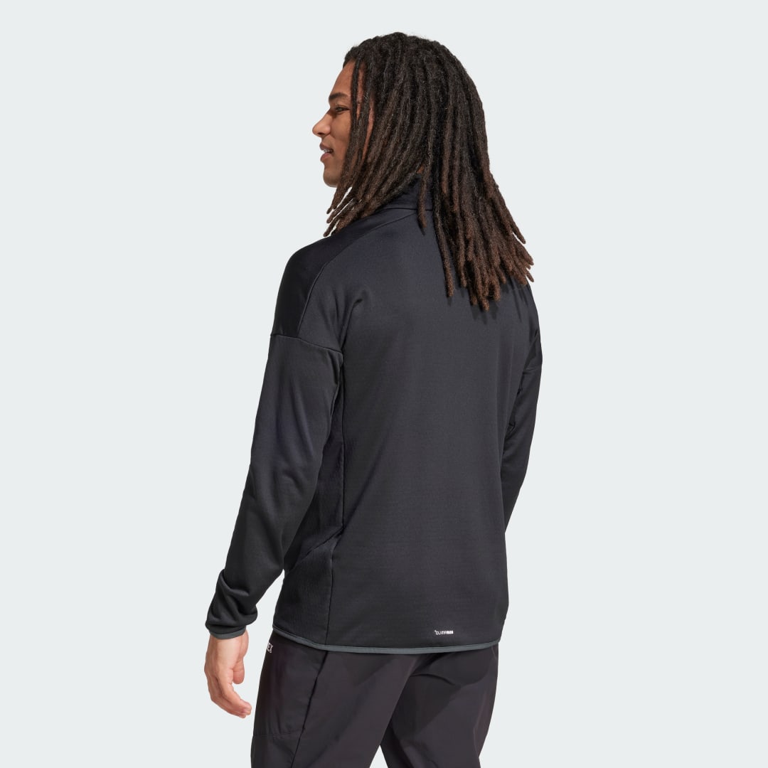 adidas Terrex Xperior Climawarm Light Fleece Jacket Black - Image 2