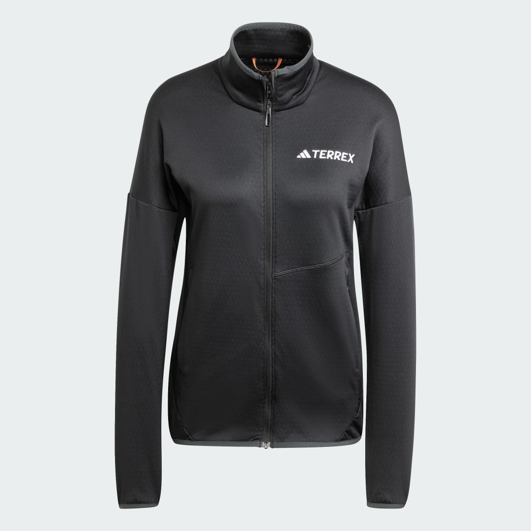adidas Terrex Xperior Climawarm Light Fleece Jacket Black - Image 4