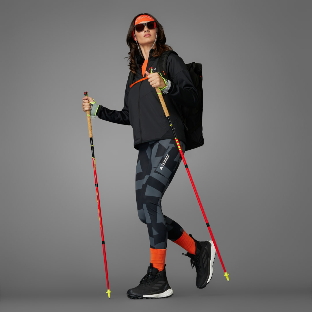 adidas Terrex Xperior Climawarm+ Wind Light Fleece Hooded Jacket Black - Image 3