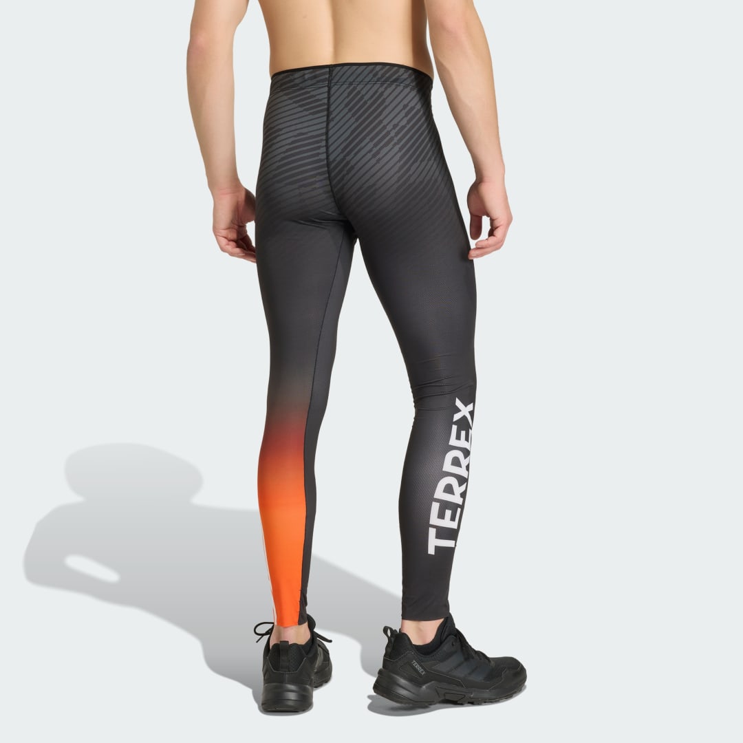 adidas Terrex Xperior Cross-Country Race Tights Semi Impact Orange / Black / Grey Six - Image 2