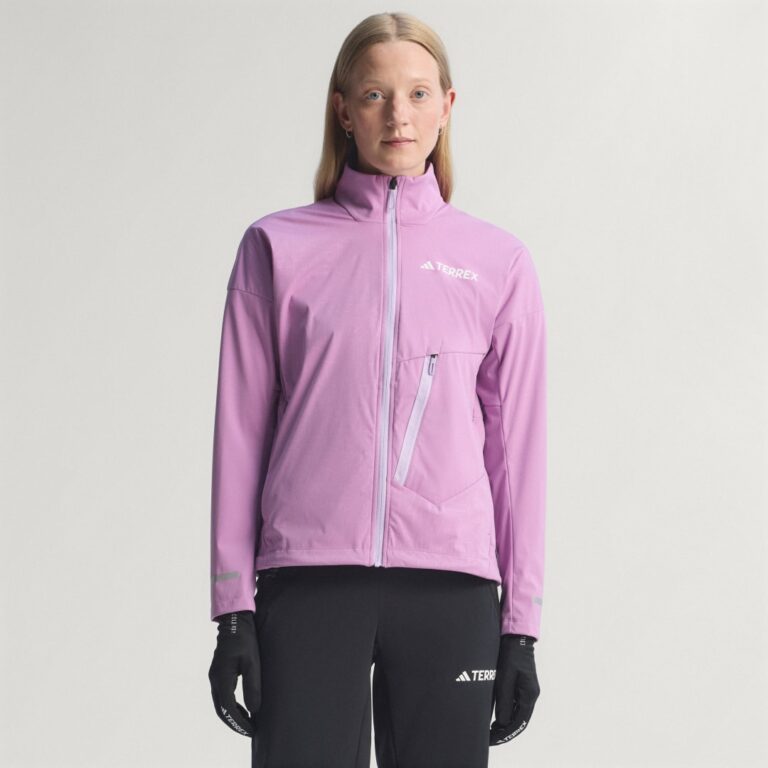 adidas Terrex Xperior Cross-Country Ski Softshell Jacket Preloved Purple