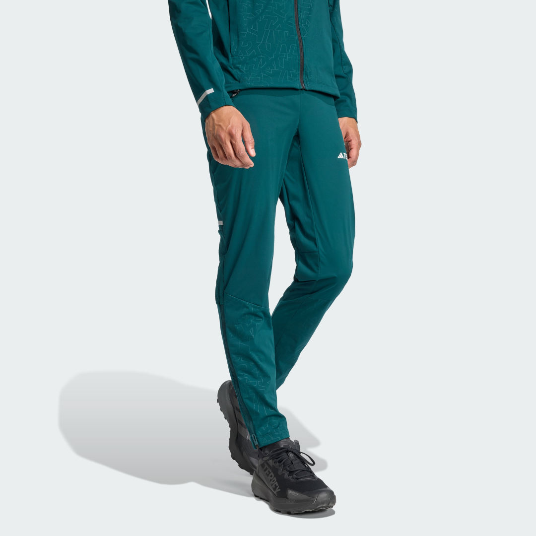 adidas Terrex Xperior Cross-Country Ski Softshell Joggers Aurora Ivy - Image 3