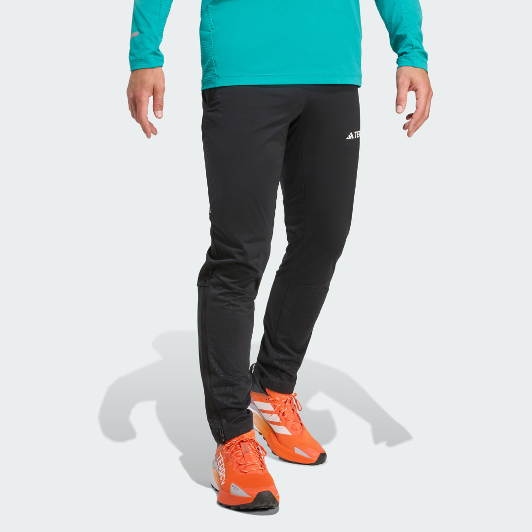 adidas Terrex Xperior Cross-Country ski Softshell Joggers Black - Image 3