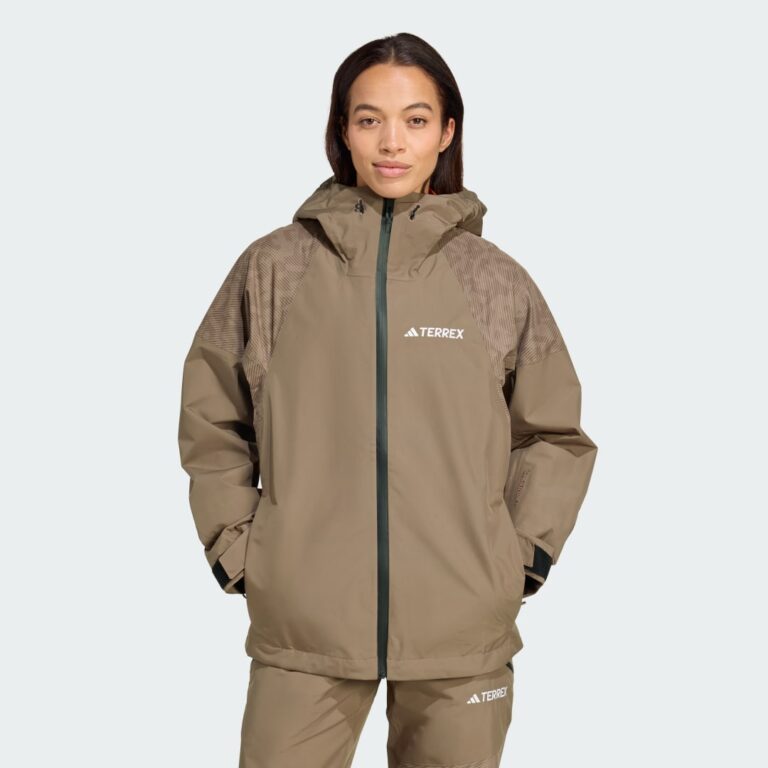 adidas Terrex Xperior Hybrid PRIMEKNIT CLIMAPROOF+ Jacket Earth Strata