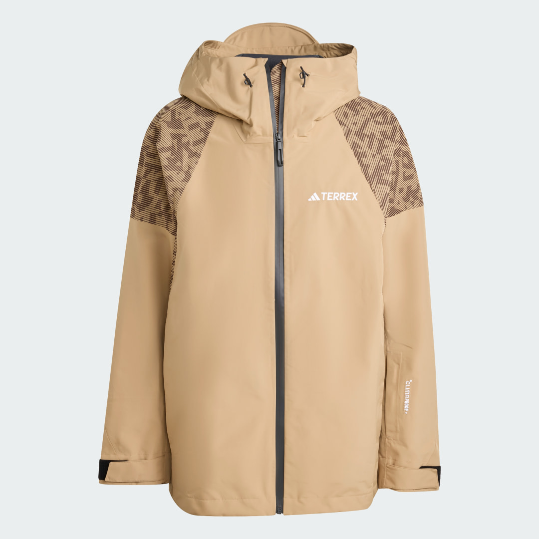 adidas Terrex Xperior Hybrid PRIMEKNIT CLIMAPROOF+ Jacket Cardboard - Image 4