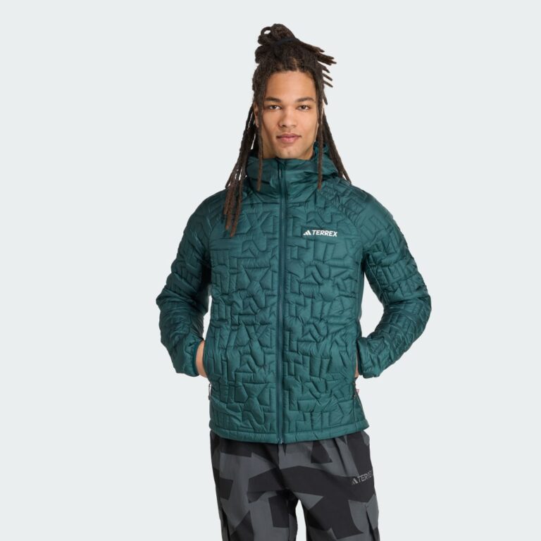 adidas Terrex Xperior PrimaLoft Loose Fill Insulated Hooded Jacket Aurora Ivy