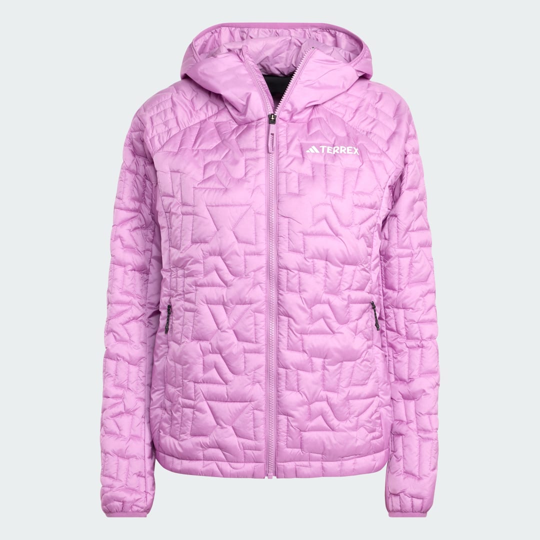 adidas Terrex Xperior PrimaLoft Loose Fill Insulated Hooded Jacket Preloved Purple - Image 4