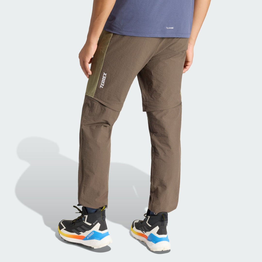 adidas Terrex Xperior Utilitas CLIMA365 Zip-off Tracksuit Bottoms Olive Strata / Shadow Olive - Image 2
