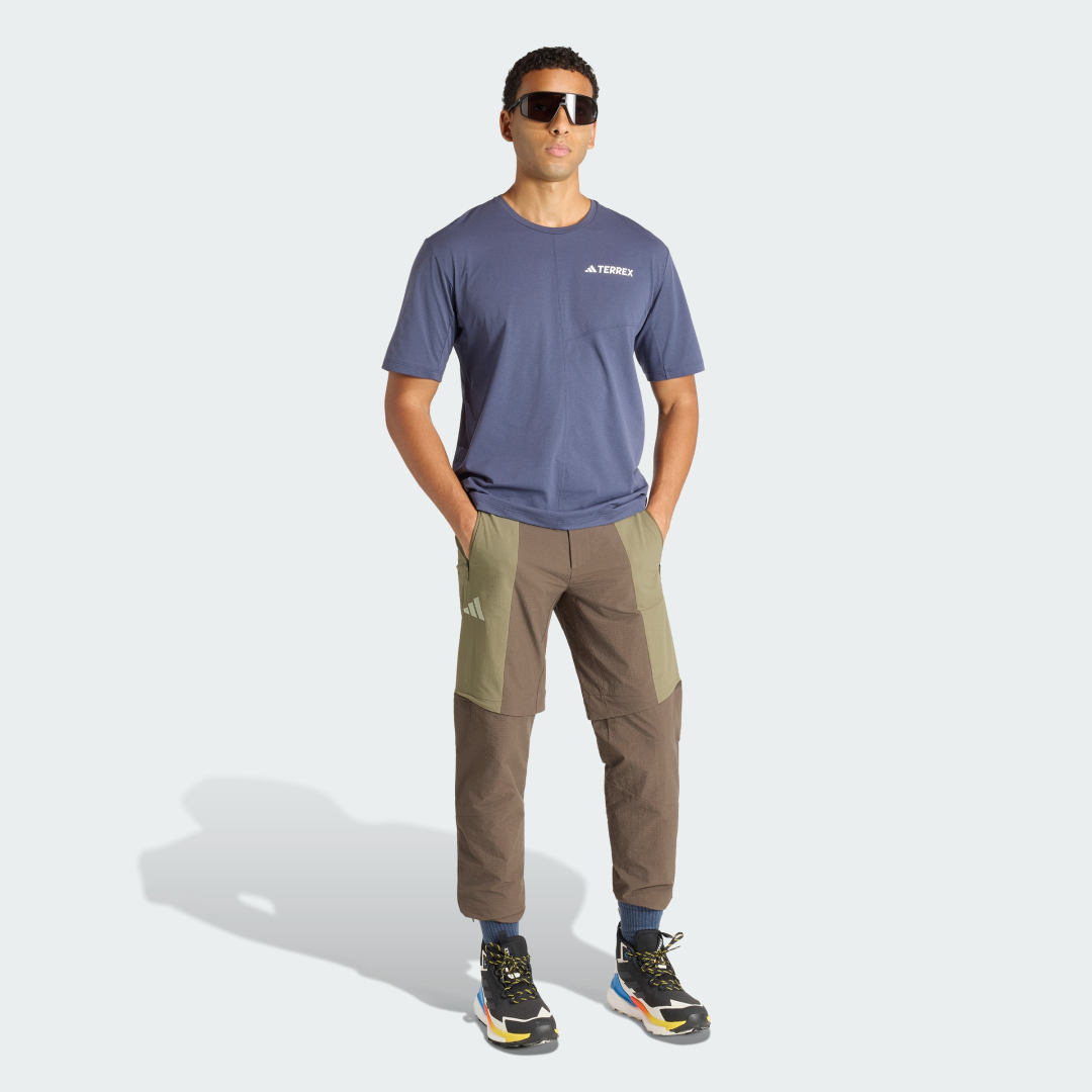 adidas Terrex Xperior Utilitas CLIMA365 Zip-off Tracksuit Bottoms Olive Strata / Shadow Olive - Image 3