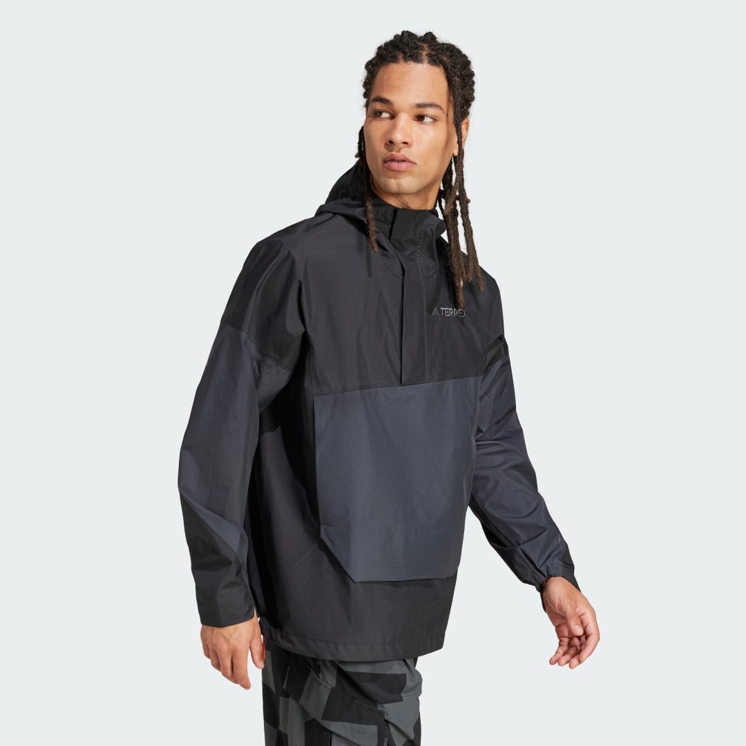 adidas Terrex Xploric 2.5L Climaproof Anorak Black / Carbon - Image 3