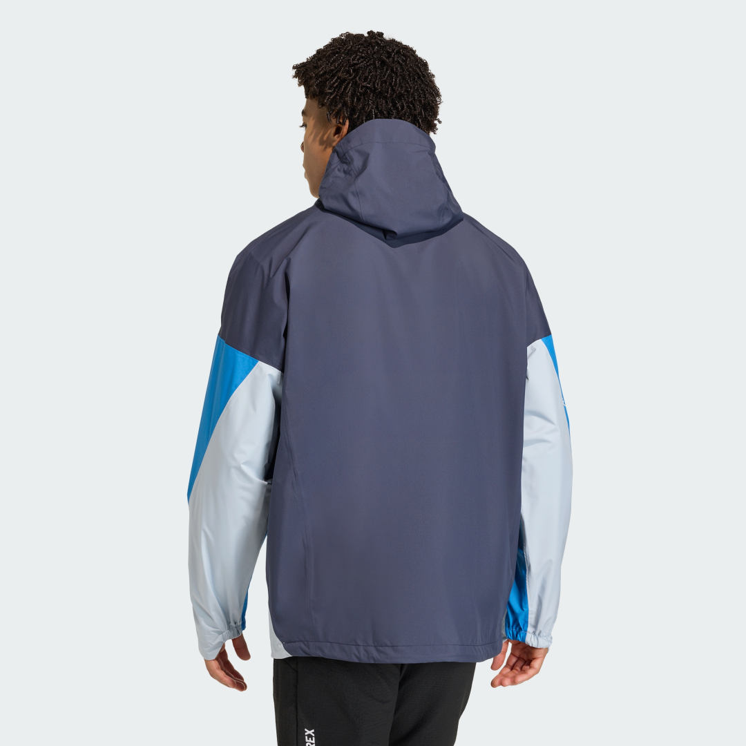 adidas Terrex Xploric 2.5 Layer CLIMAPROOF Anorak Legend Ink / Ray Blue / Crystal Sky - Image 2